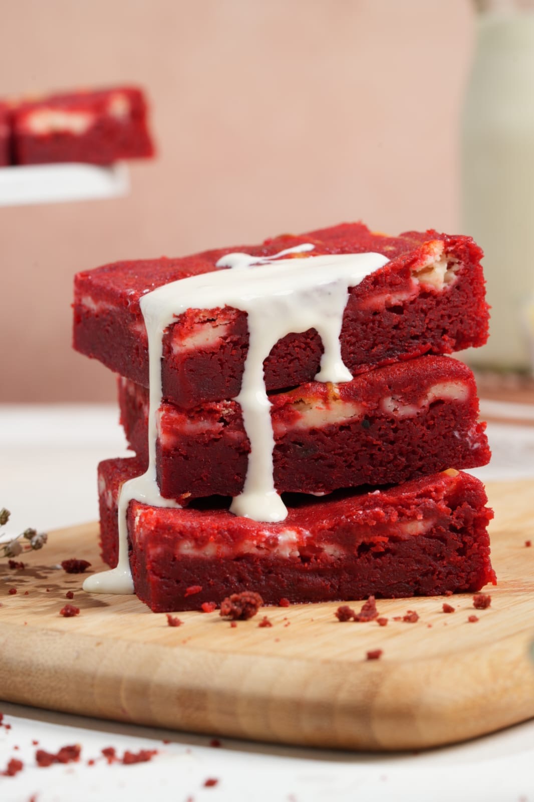 Red Velvet Cream Cheese Brownie